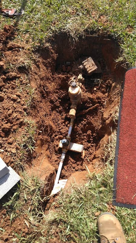 New Water Service Line In Hodges, SC
